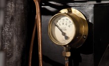 Pressure Gauge of a 1884 De Dion Bouton et Trepardoux Dos-a-Dos Steam Runabout