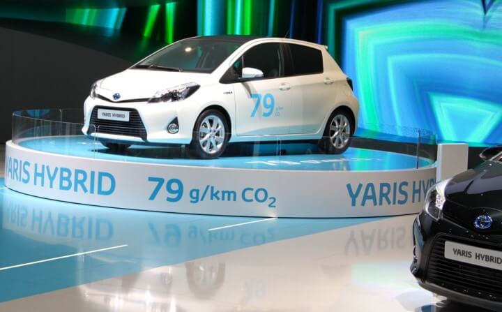 Toyota Yaris Hybrid at the 2012 Geneva Auto Show