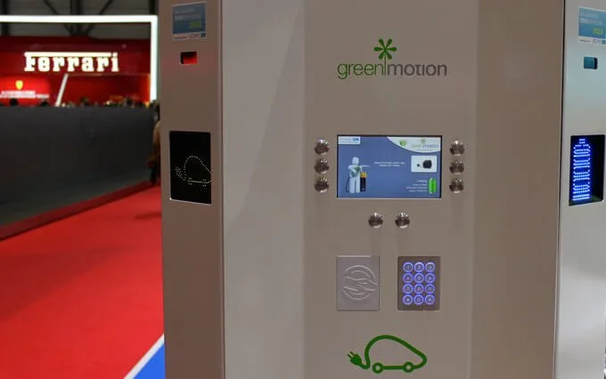 Car Electric Loading Station at Geneva Auto Salon