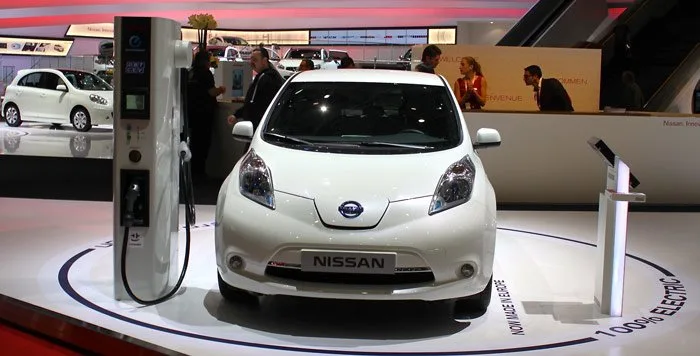 NIssan Leaf at the Geneva Auto Show 2013