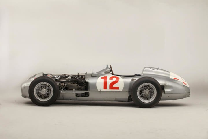 Side profile of the 1954 Mercedes-Benz W1969R Racer