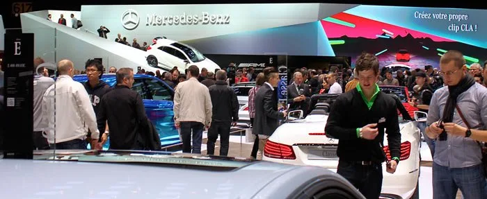 Mercedes stand at Geneva Auto Salon 2013