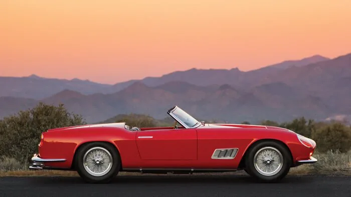 Side Profile of a Ferrari 250 GT LWB California Spider by Scaglietti