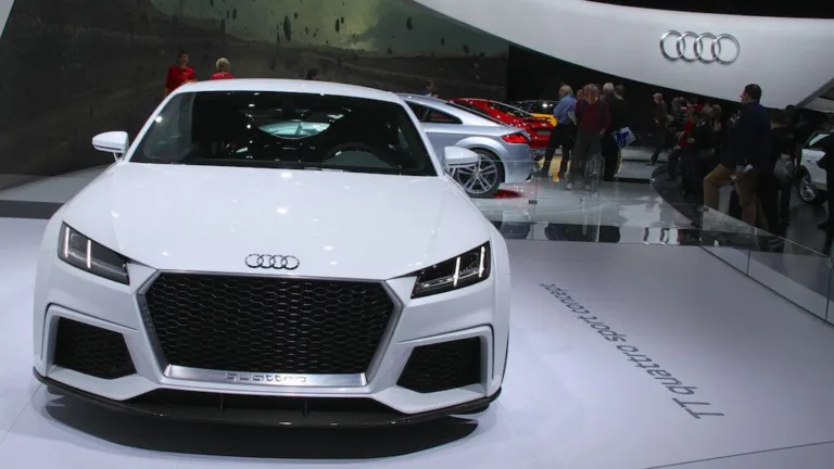 Audi TT quattro sport concept shown at the Geneva Auto Show 2014.