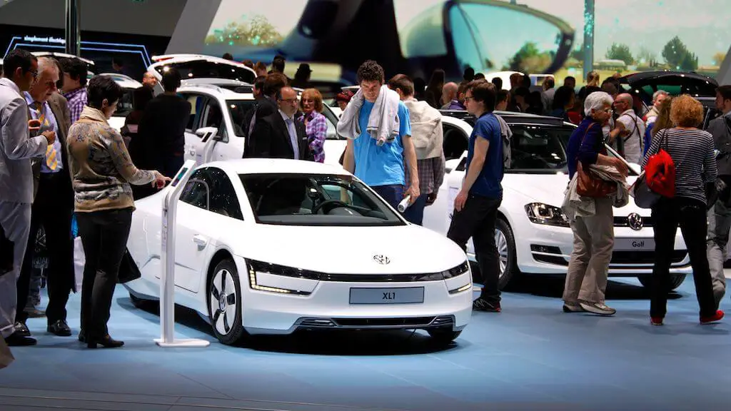 Volkswagen XL1 at the Geneva Auto Salon 2014