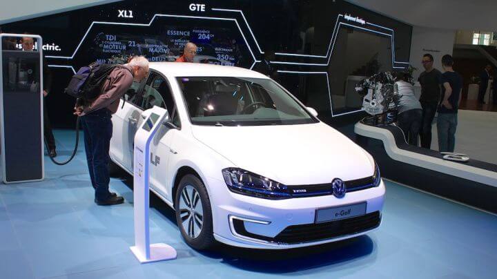 Volkswagen E Golf at Geneva Auto Salon 2014