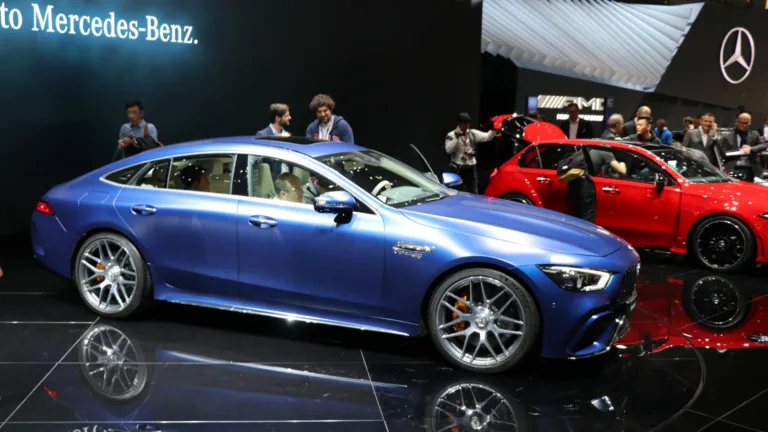 Blue Mercedes-Benz AMG GT 63 S