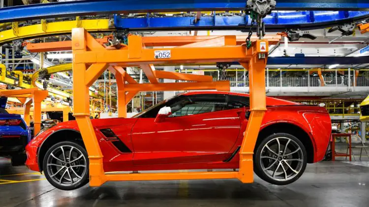 General Motors announces it is adding a second shift and more than 400 hourly jobs at the Bowling Green Assembly plant Thursday, April 25, 2019 in Bowling Green, Kentucky. The second shift and additional jobs will support production of the Next Generation Corvette, which will be revealed on July 18. (Photo by Miranda Pederson for General Motors)