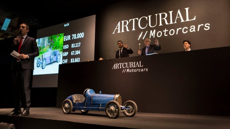 1930 Bugatti Baby: The hammer came down at €78,000 at the Artcurial Paris 2017 Retromobile sale.© Artcurial