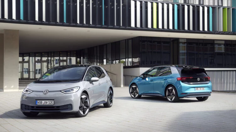 In December 2020, the European new car market contracted by 3.8% but battery-electric car sales increased with the VW ID3 the second most popular car model in Europe behind only the Golf.