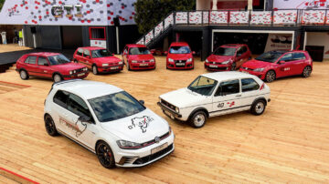 The Golf GTI Clubsport S “record” with 7 GTI generations at the 2016 Wörthersee GTI gathering